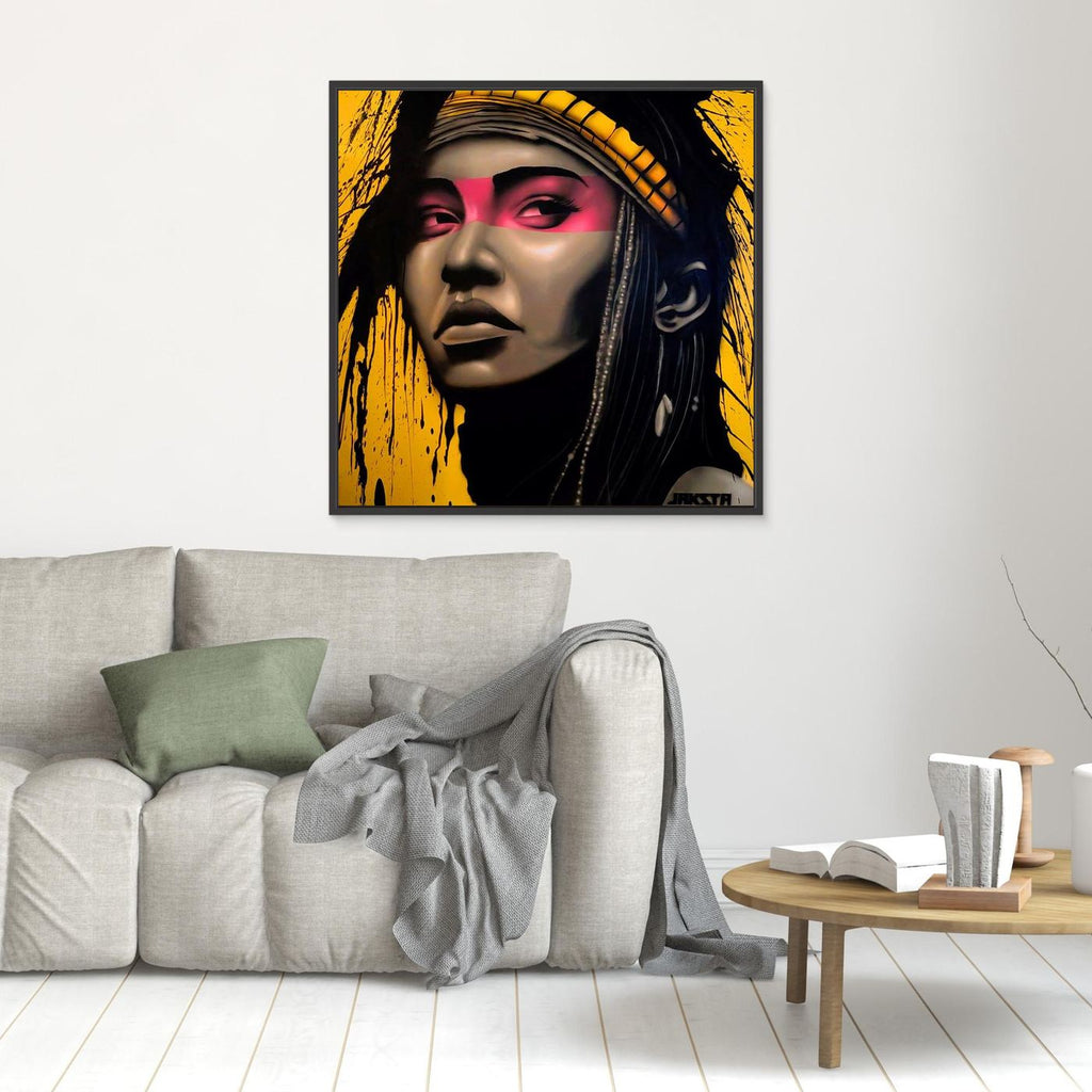 Brazilian Tribal Woman Canvas Art Print