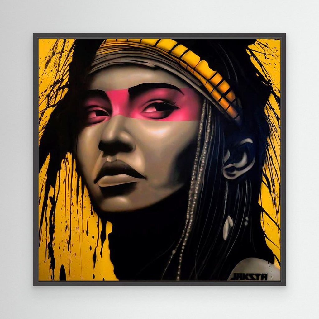 Brazilian Tribal Woman Canvas Art Print