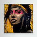 Brazilian Tribal Woman Canvas Art Print