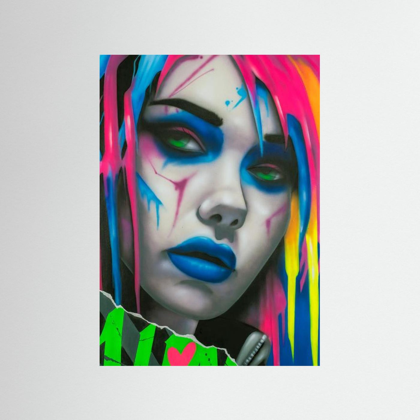 Neon Punk Graffiti