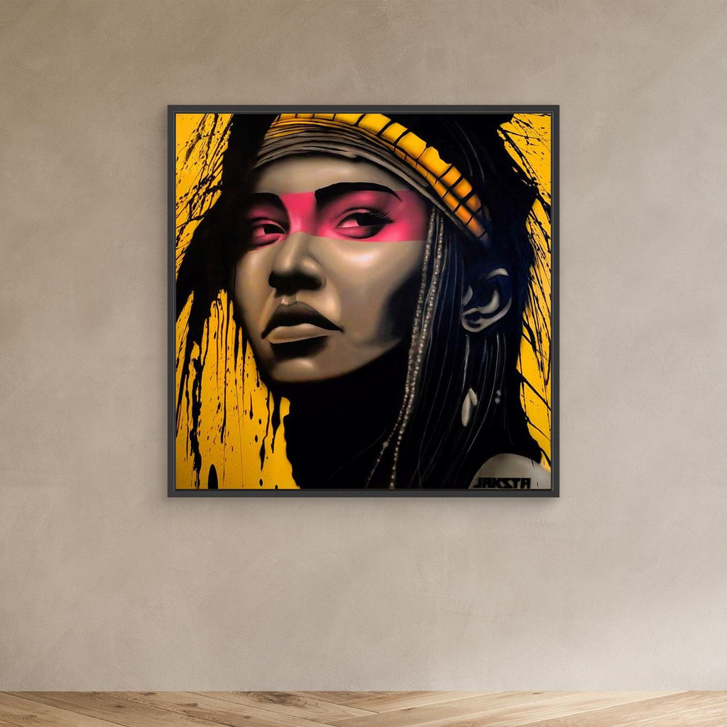Brazilian Tribal Woman Canvas Art Print